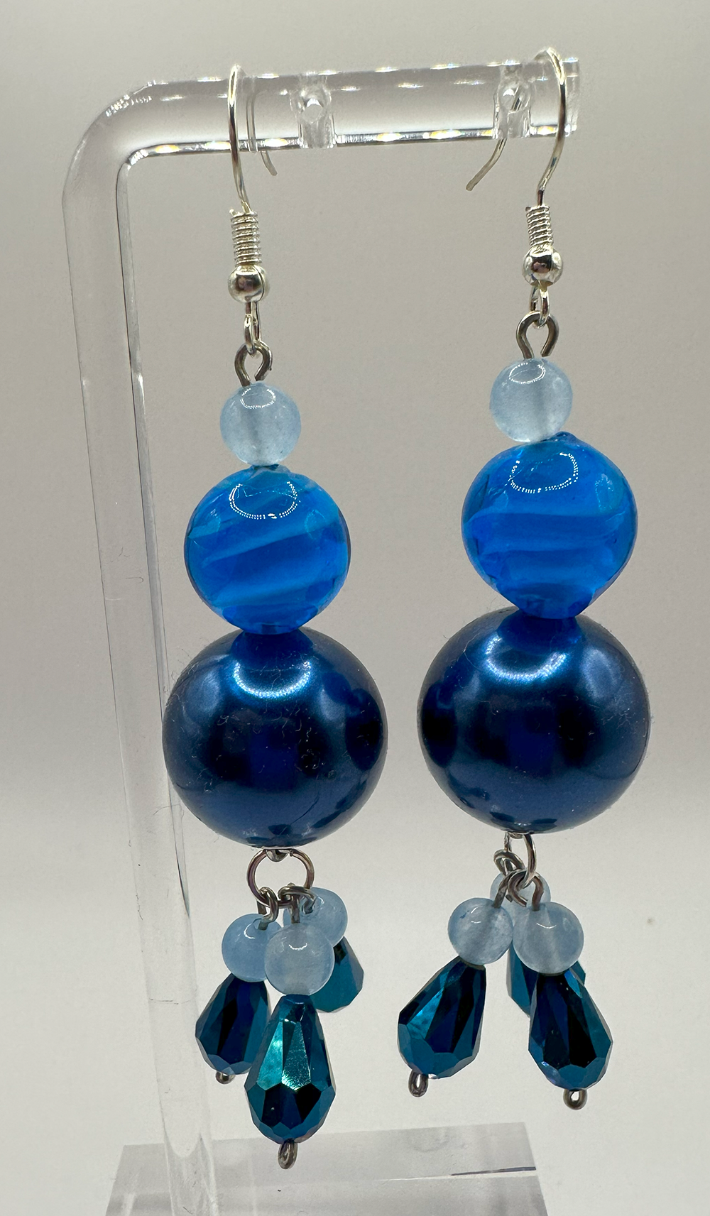 Blue Dangling Earrings