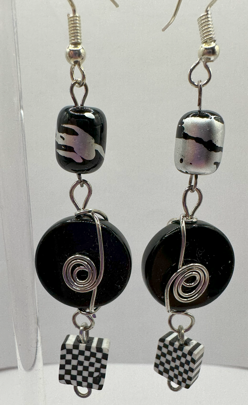 Black Dangling Earrings