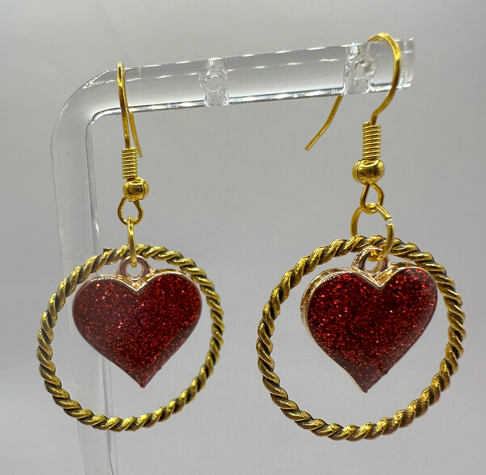 Heart Dagling Earrings