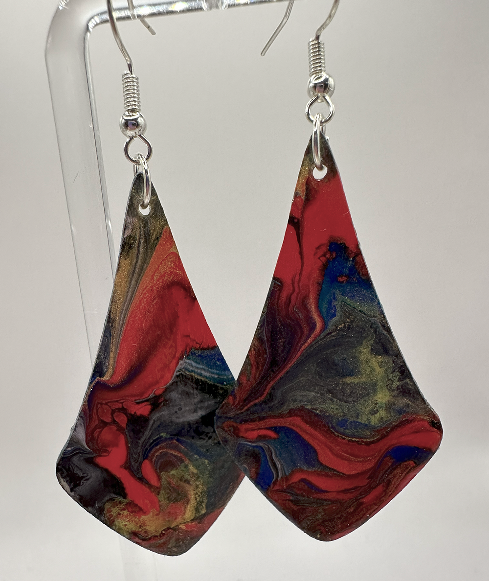 Purple Dangling Earrings